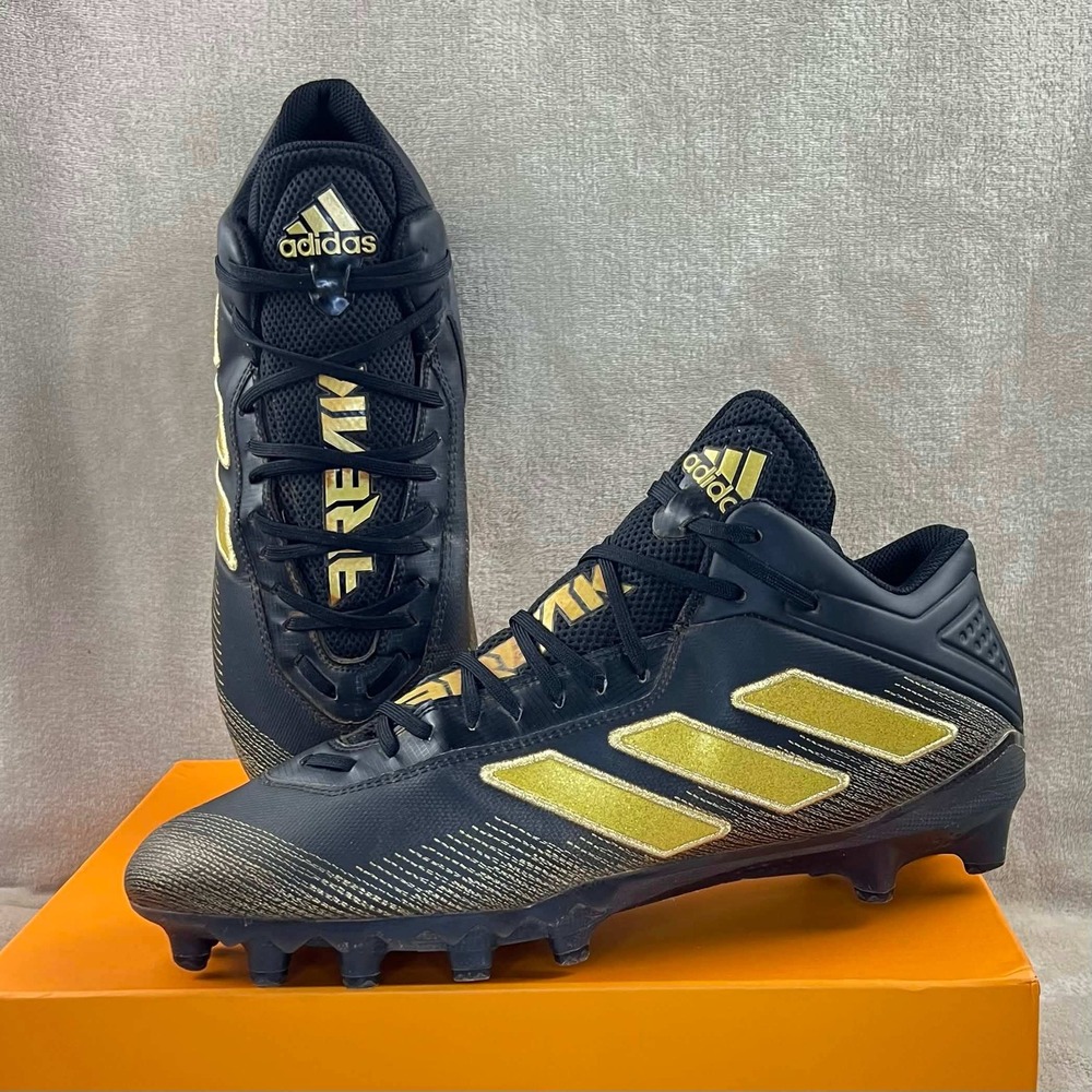 Adidas Freak Spark Football Cleats Mens 13 Black Gold EH2208 Low Top Cleats